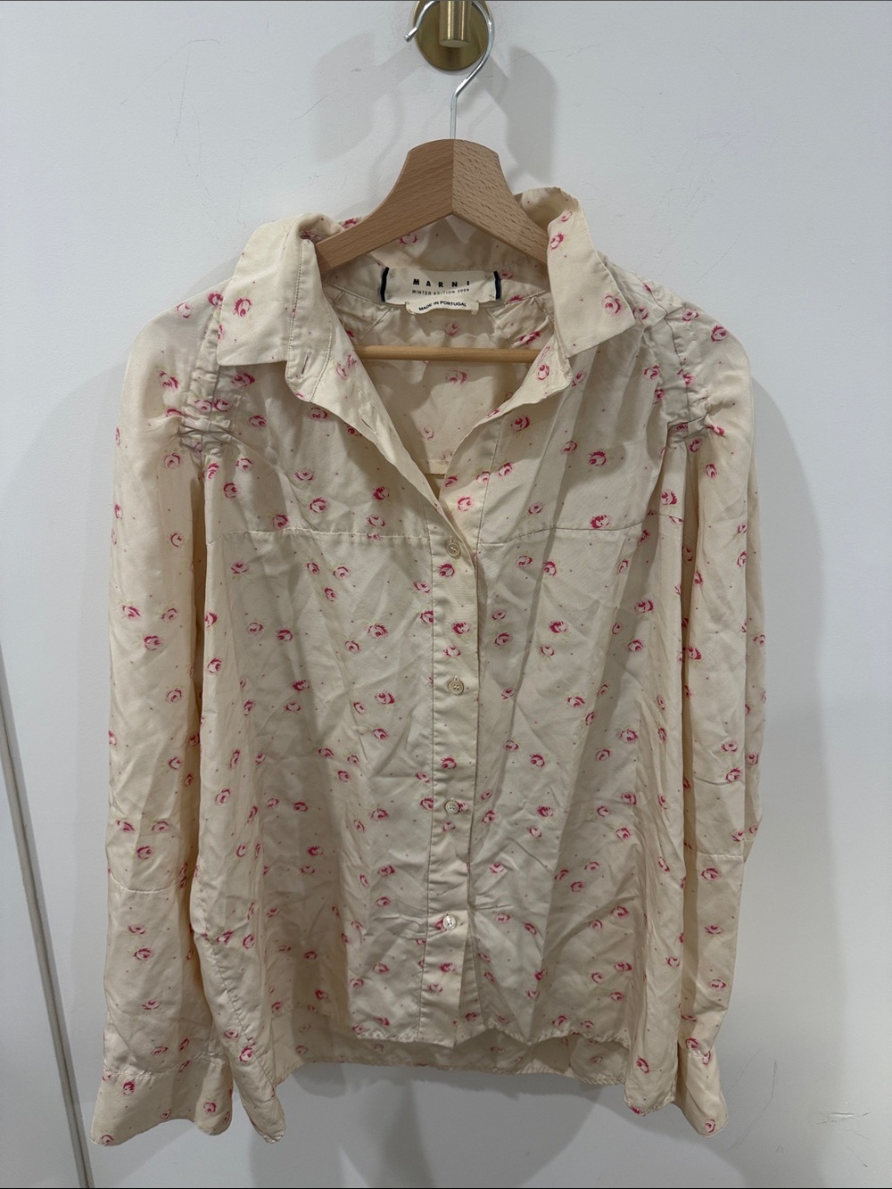 Marni 2009 Silk Floral Button-Up Blouse - Unbranded